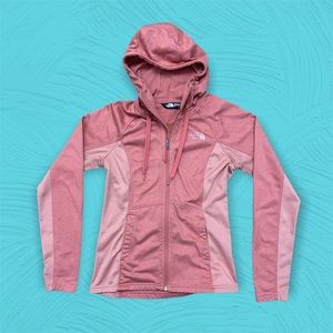 North Face Pink Zip Up Hoody